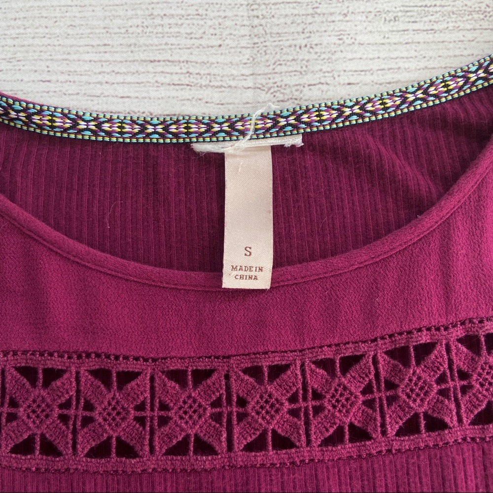 Knit Ribbed Short Sleeve Top - Picture 3 of 11